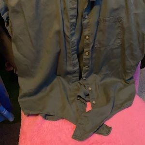 Justice tie and button cropped tee